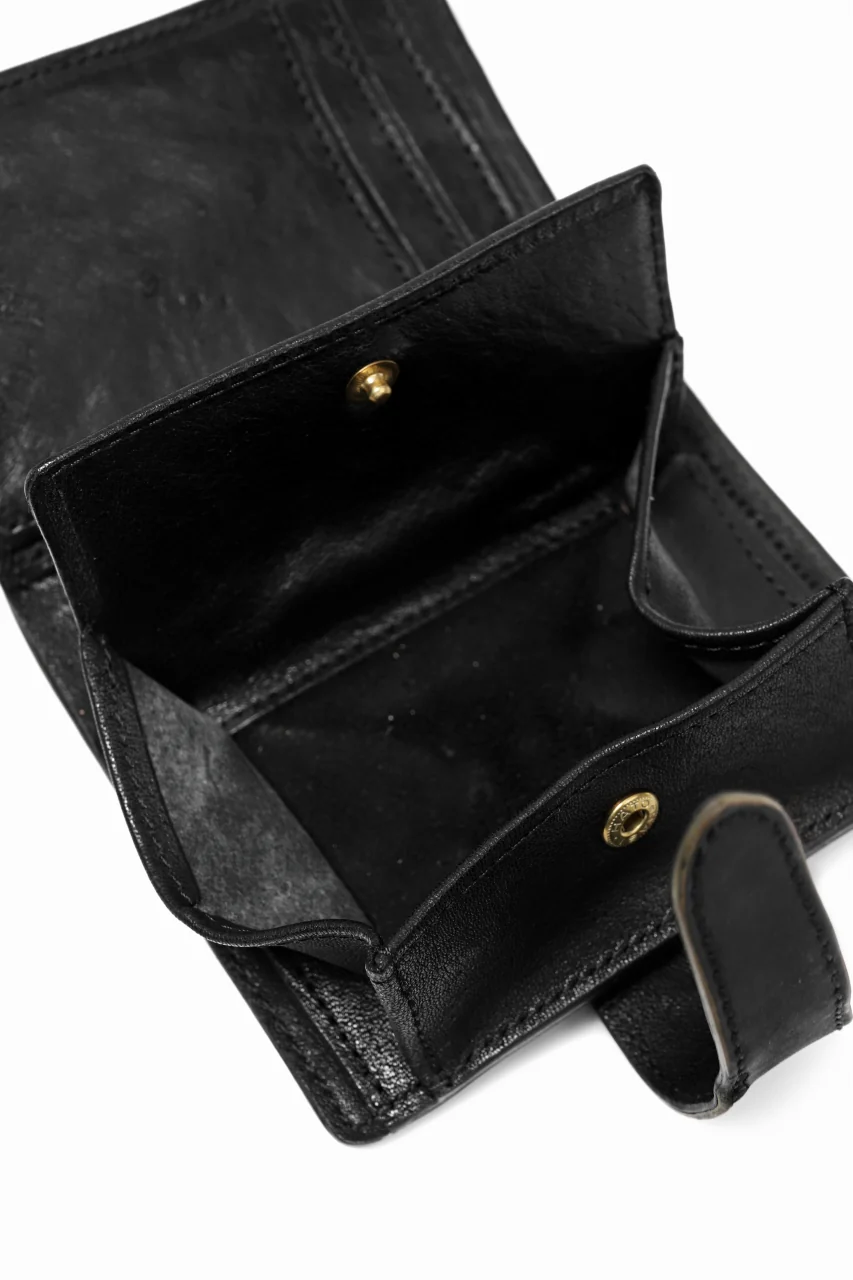 ierib exclusive LVMH leather wallet / JP inked horse butt (BLACK #A) - Image 10