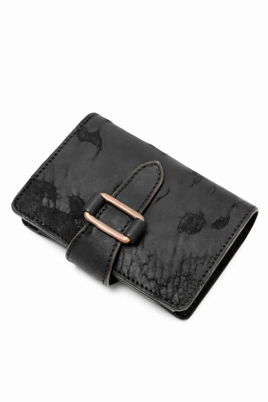 ierib exclusive LVMH leather wallet / JP inked horse butt (BLACK #A) - Image 3