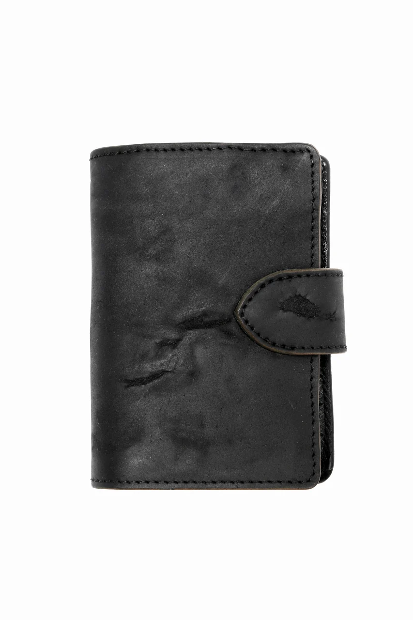 ierib exclusive LVMH leather wallet / JP inked horse butt (BLACK #A) - Image 4