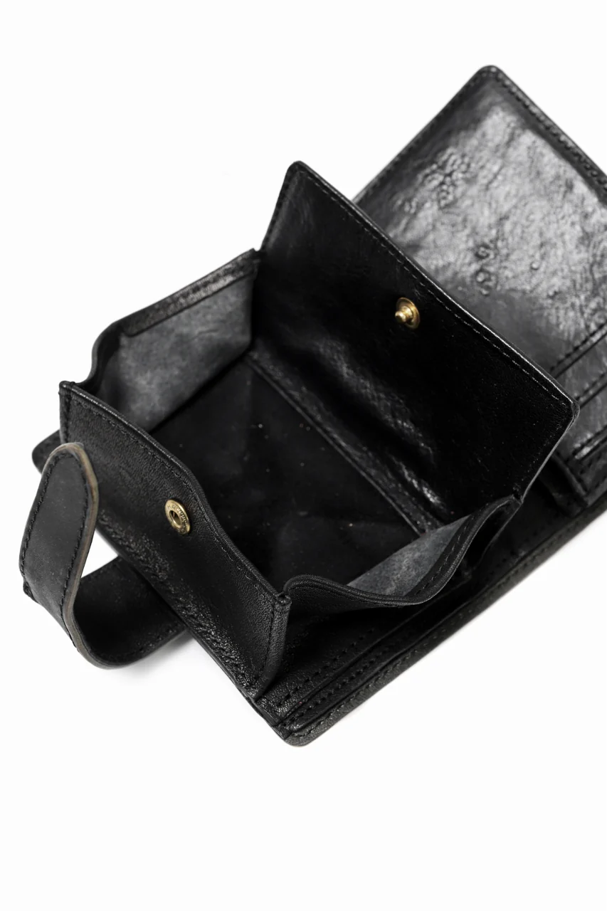 ierib exclusive LVMH leather wallet / JP inked horse butt (BLACK #A) - Image 9