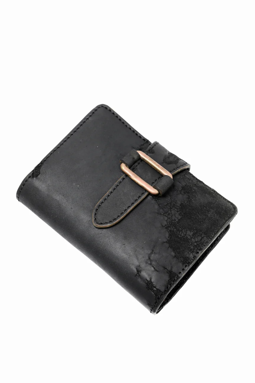 ierib exclusive LVMH leather wallet / JP inked horse butt (BLACK #B) - Image 4