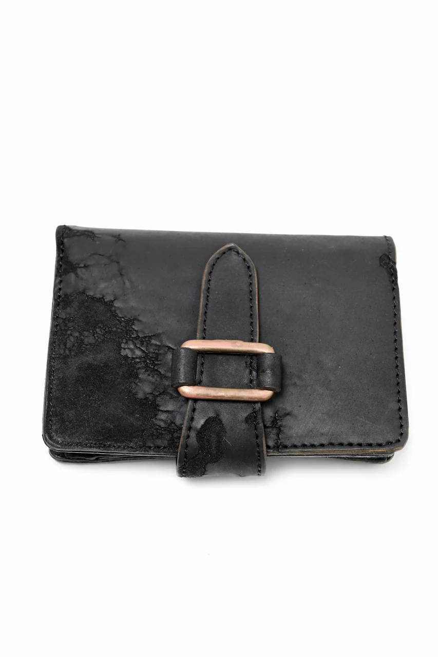 ierib exclusive LVMH leather wallet / JP inked horse butt (BLACK #B) - Image 5