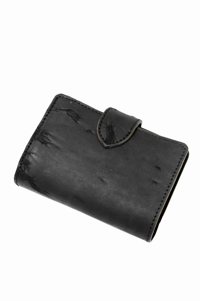 ierib exclusive LVMH leather wallet / JP inked horse butt (BLACK #B) - Image 7