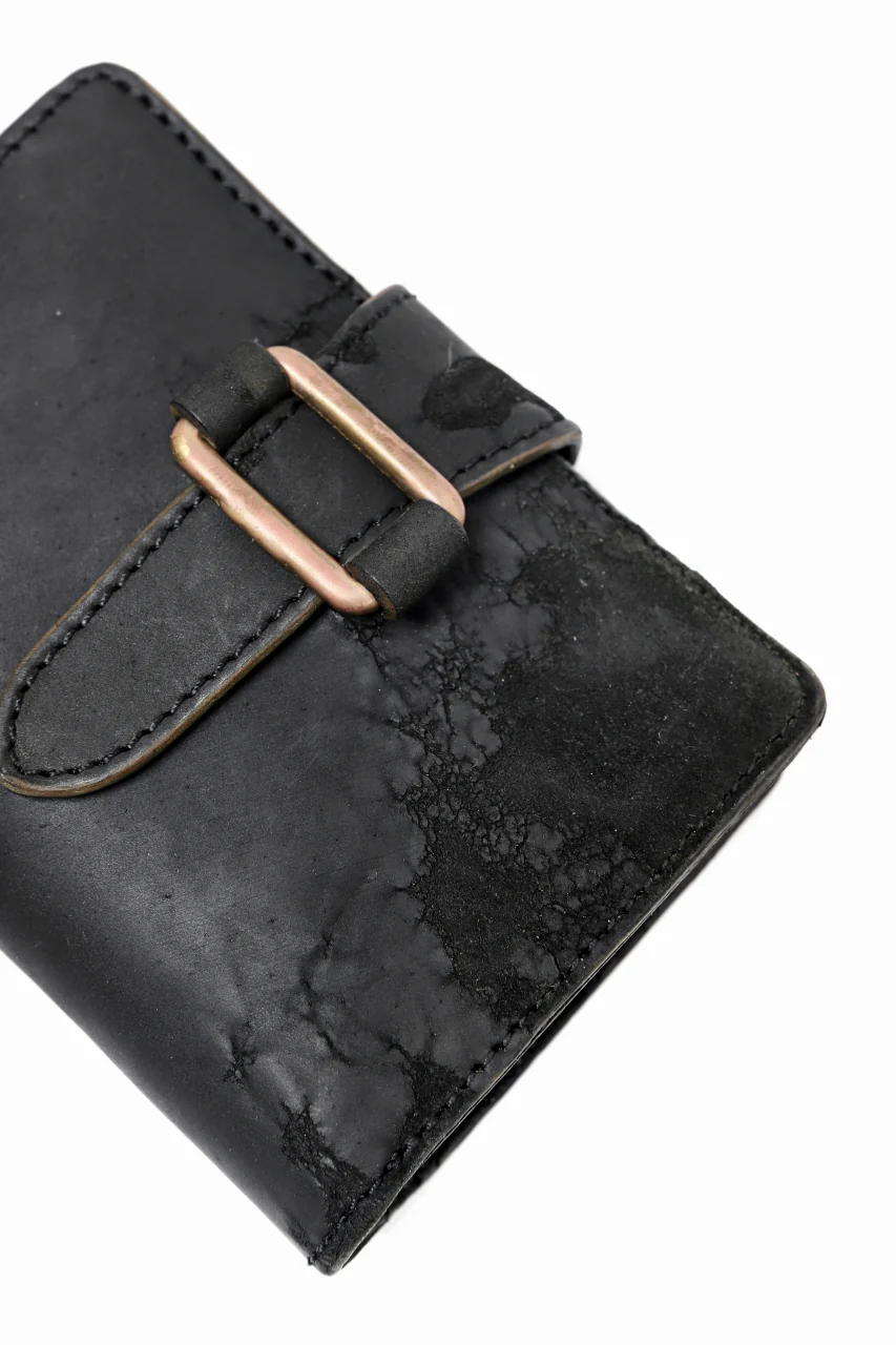 ierib exclusive LVMH leather wallet / JP inked horse butt (BLACK #B) - Image 8
