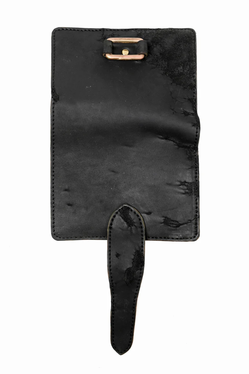 ierib exclusive LVMH leather wallet / JP inked horse butt (BLACK #B) - Image 9
