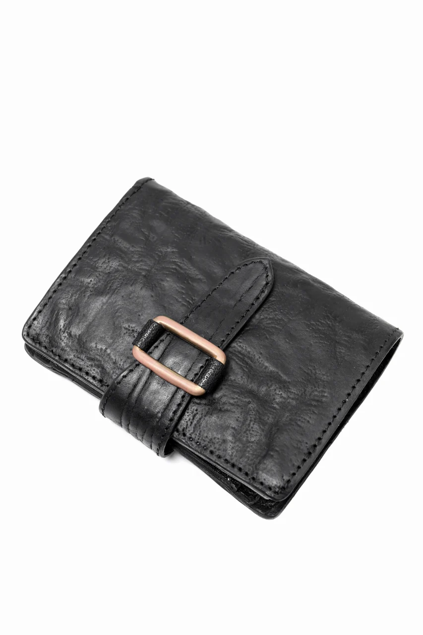 ierib exclusive LVMH leather wallet / waxy horse butt (BLACK) - Image 3