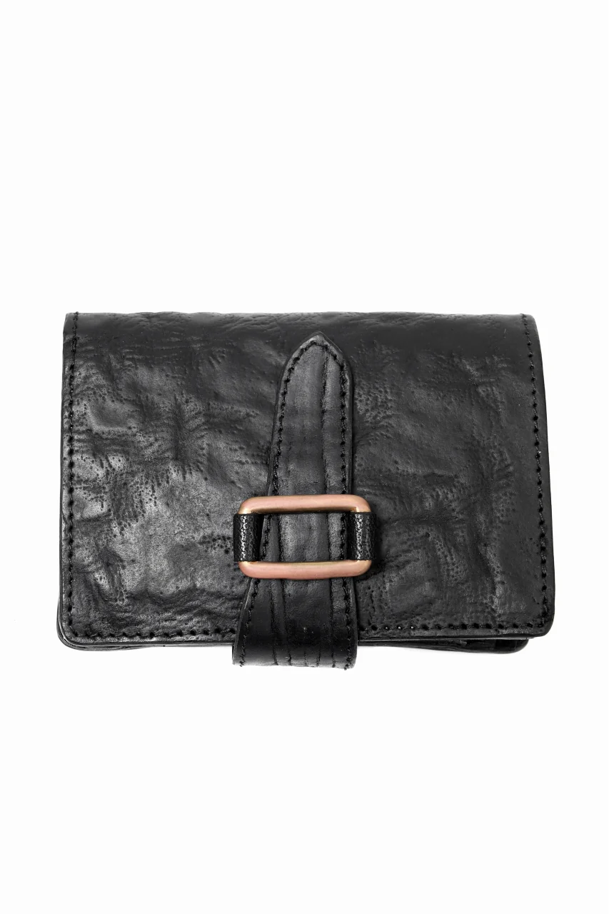 ierib exclusive LVMH leather wallet / waxy horse butt (BLACK) - Image 5