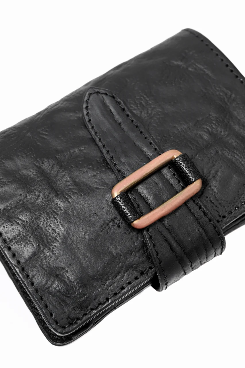 ierib exclusive LVMH leather wallet / waxy horse butt (BLACK) - Image 6
