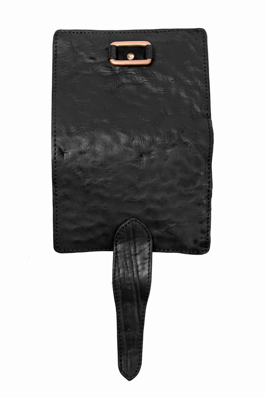 ierib exclusive LVMH leather wallet / waxy horse butt (BLACK) - Image 8
