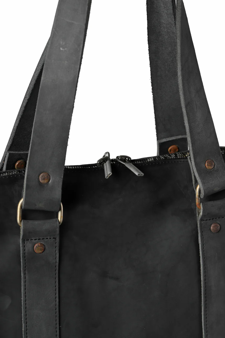 ierib exclusive onepiece tote bag / Nicolas Italy Vachetta (BLACK) - Image 10
