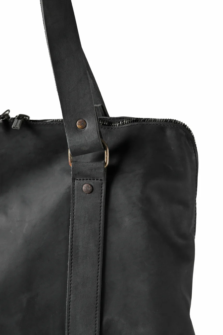 ierib exclusive onepiece tote bag / Nicolas Italy Vachetta (BLACK) - Image 11
