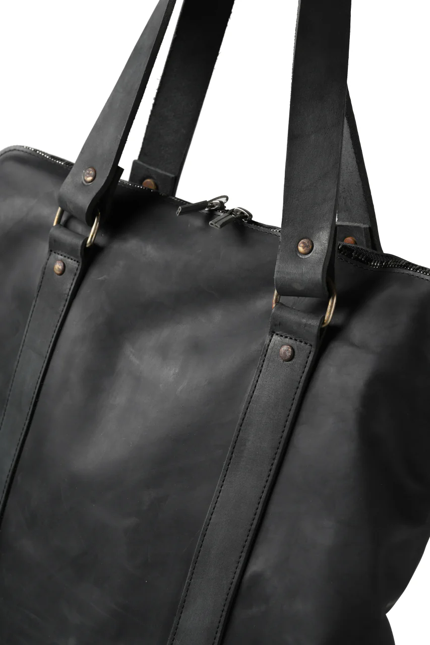 ierib exclusive onepiece tote bag / Nicolas Italy Vachetta (BLACK) - Image 14