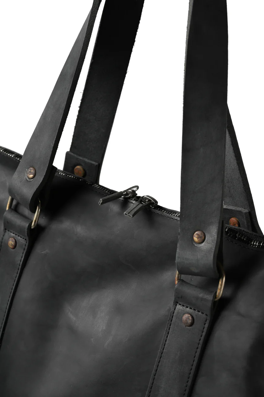 ierib exclusive onepiece tote bag / Nicolas Italy Vachetta (BLACK) - Image 15