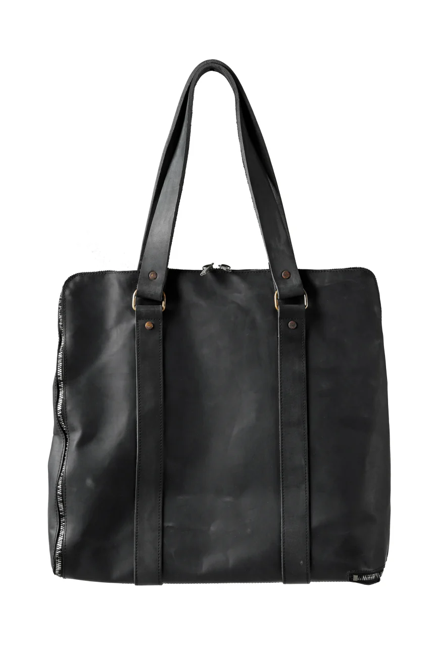 ierib exclusive onepiece tote bag / Nicolas Italy Vachetta (BLACK) - Image 3