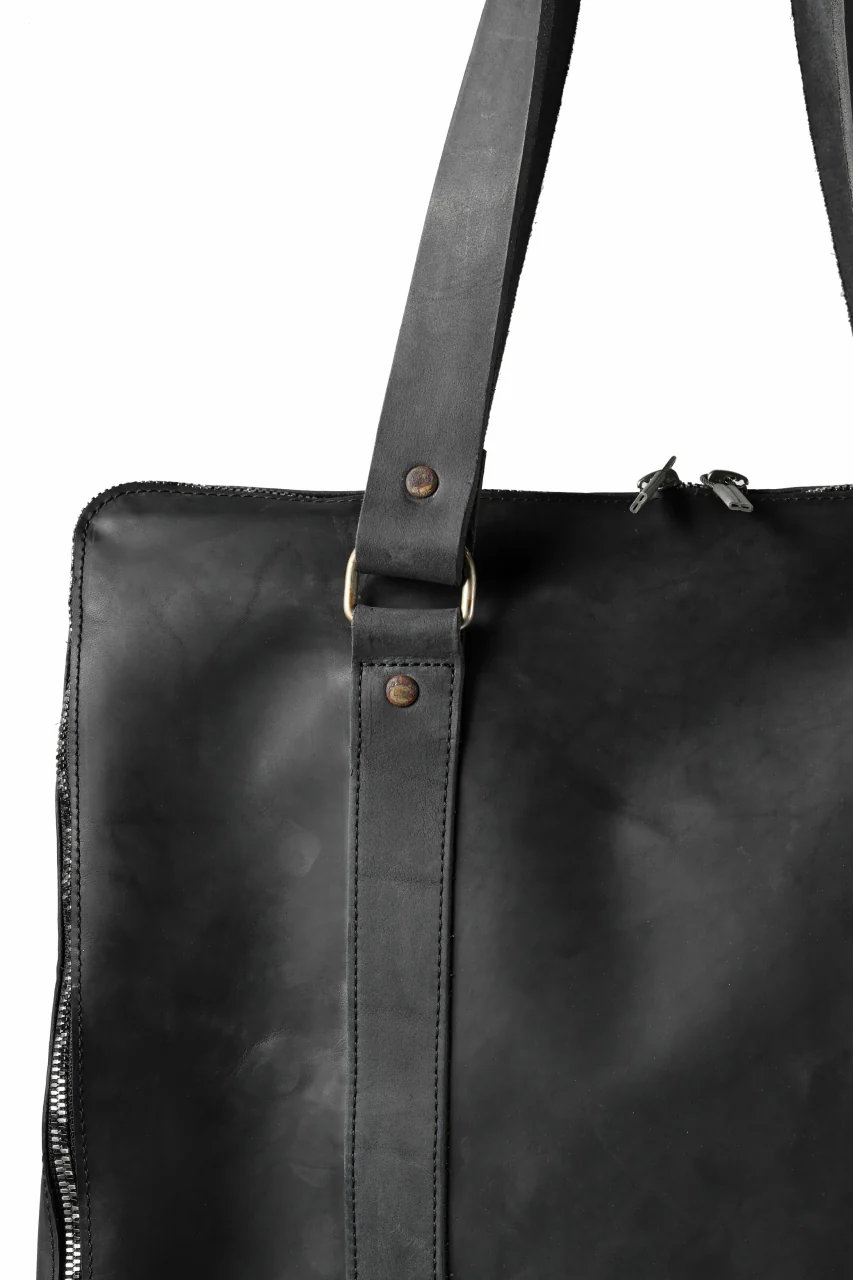 ierib exclusive onepiece tote bag / Nicolas Italy Vachetta (BLACK) - Image 6