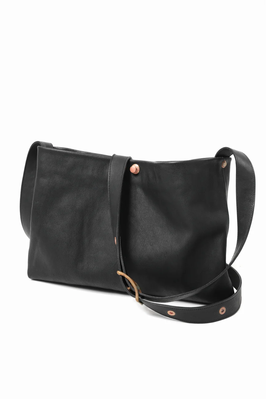 ierib exclusive practical-583 shoulder bag / Natural Camel (BLACK) - Image 3