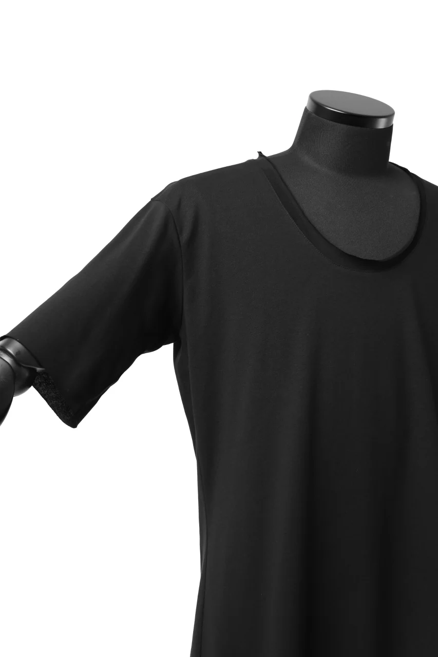 ierib exclusive raw edge Tee type-R / light jersey (BLACK) - Image 16