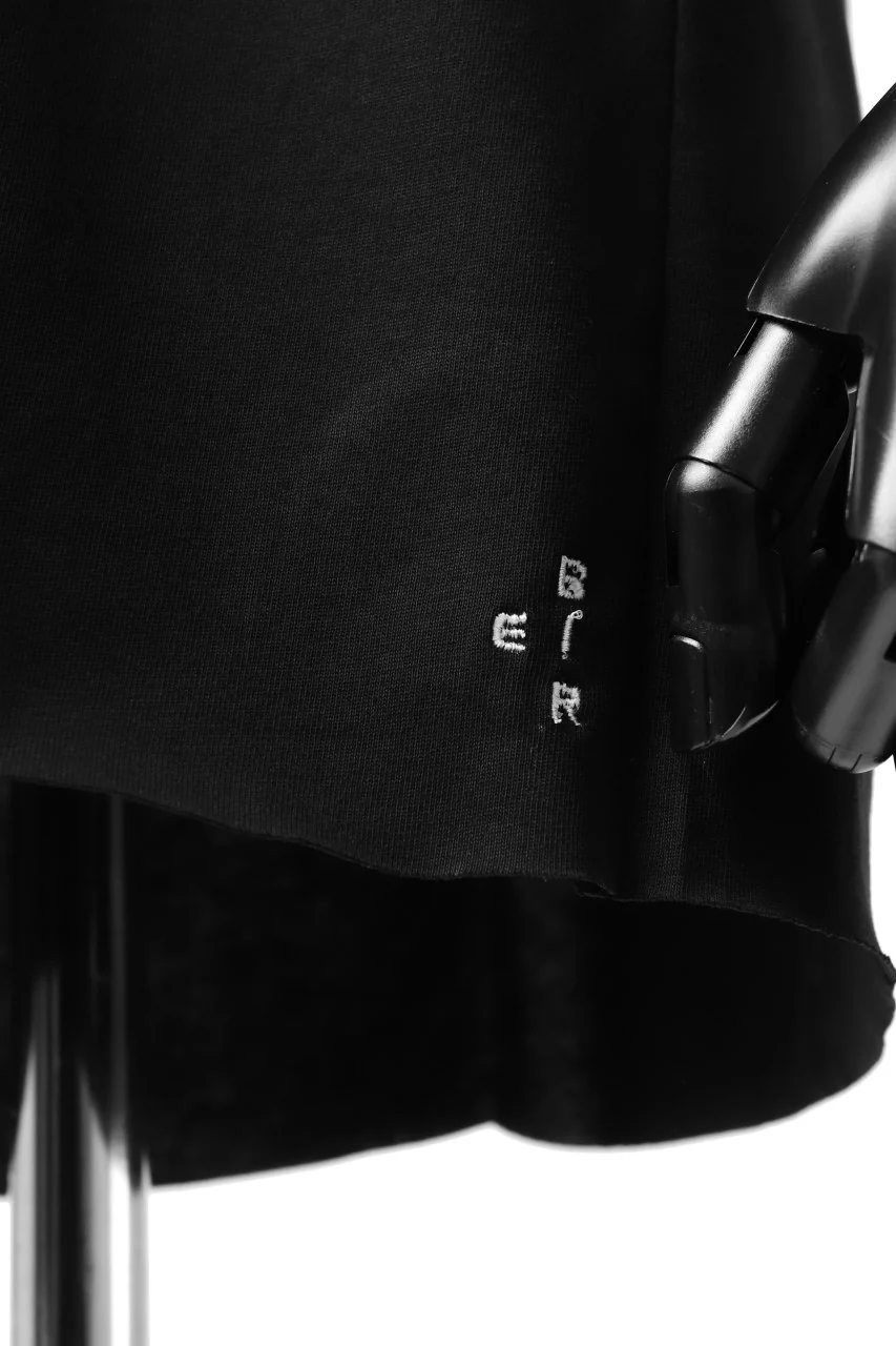 ierib exclusive raw edge Tee type-R / light jersey (BLACK) - Image 19