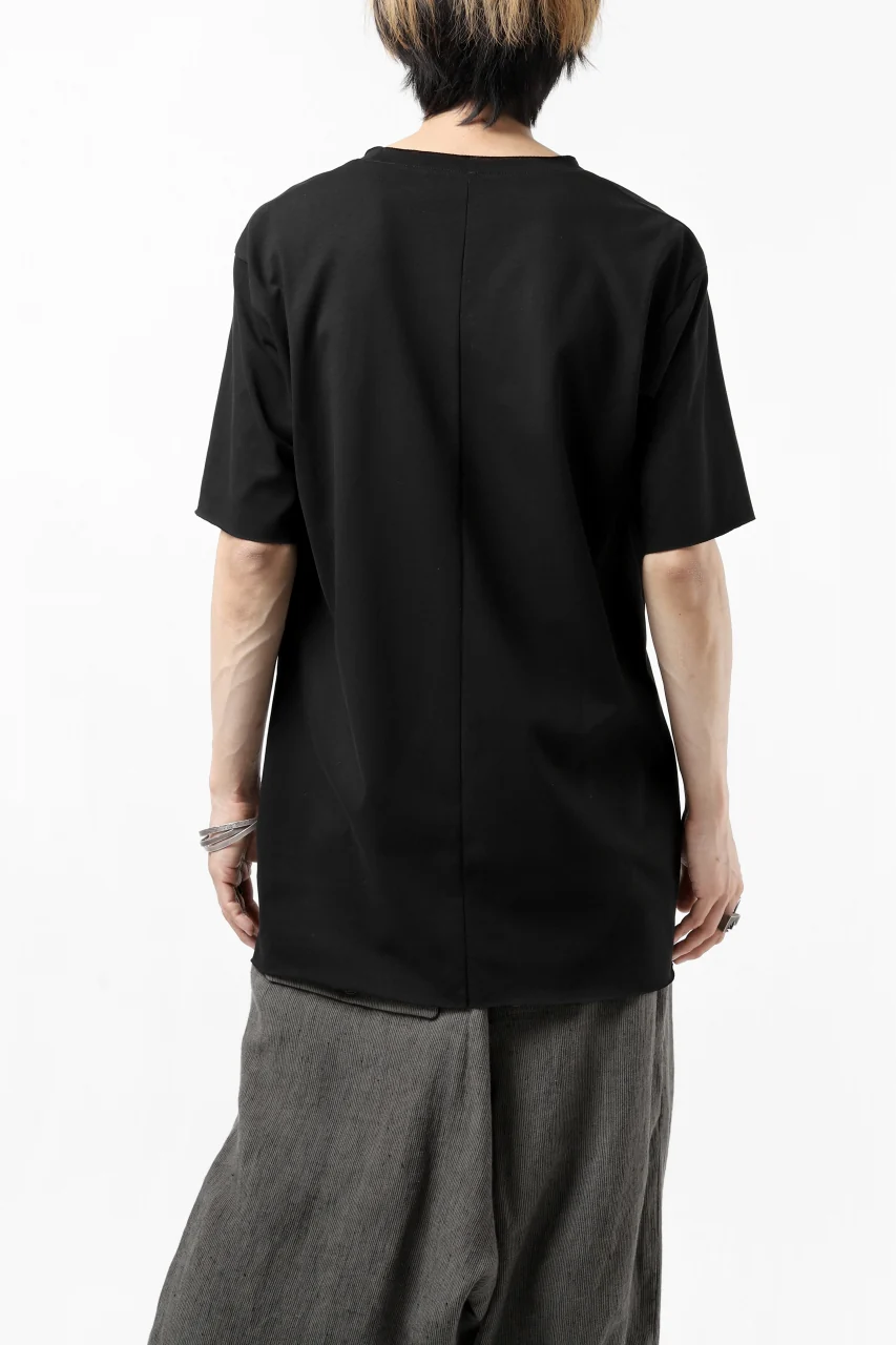 ierib exclusive raw edge Tee type-R / light jersey (BLACK) - Image 23