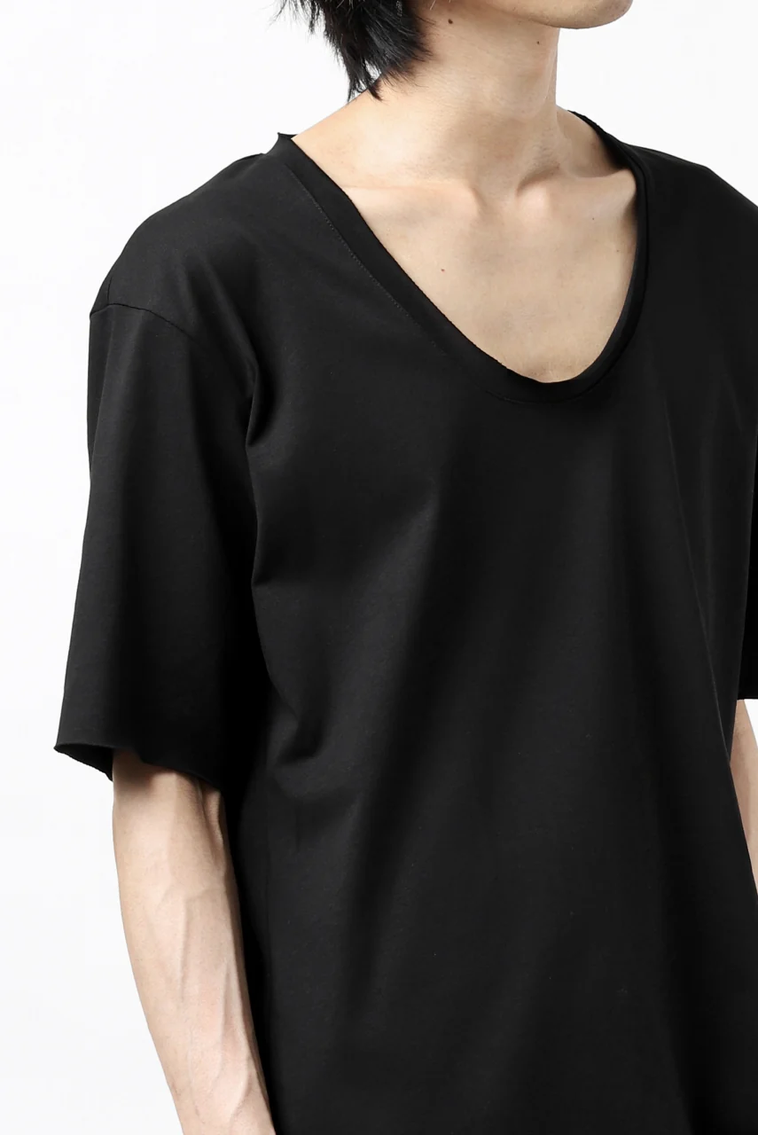 ierib exclusive raw edge Tee type-R / light jersey (BLACK) - Image 31