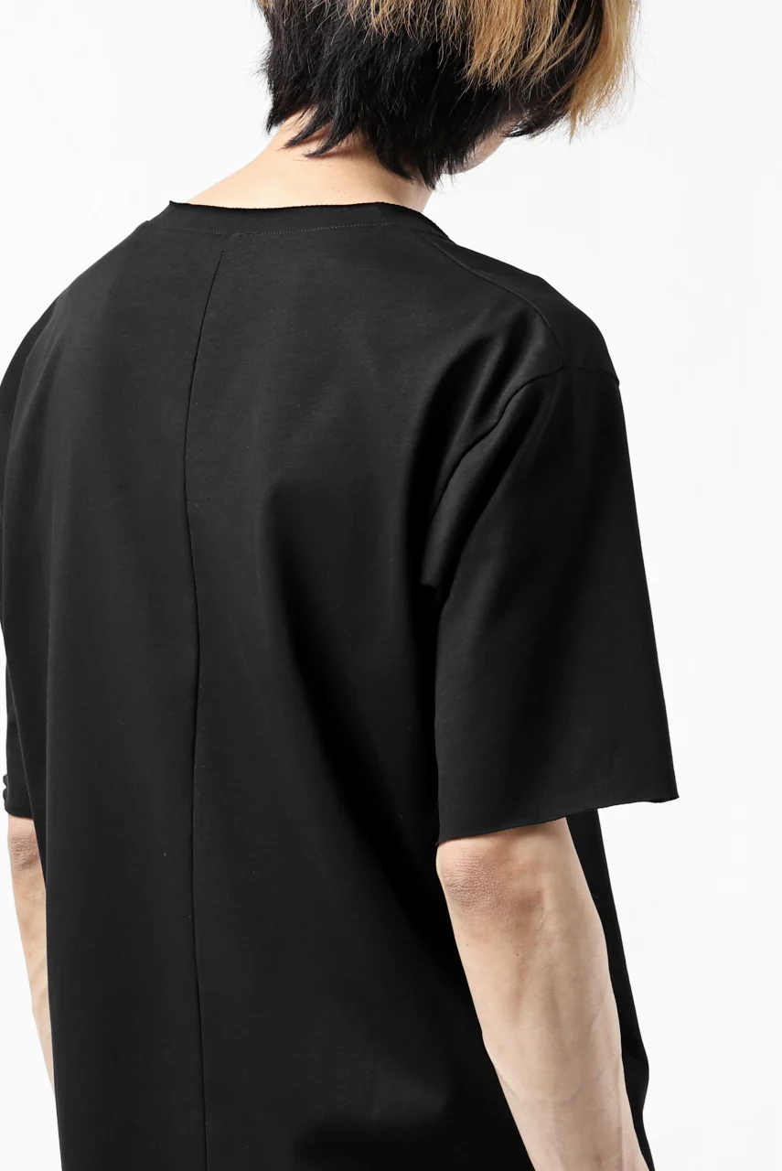 ierib exclusive raw edge Tee type-R / light jersey (BLACK) - Image 32