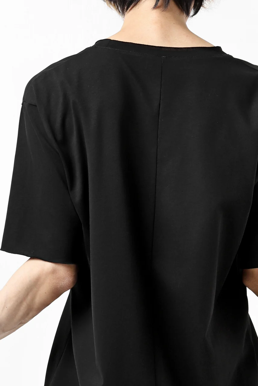 ierib exclusive raw edge Tee type-R / light jersey (BLACK) - Image 33