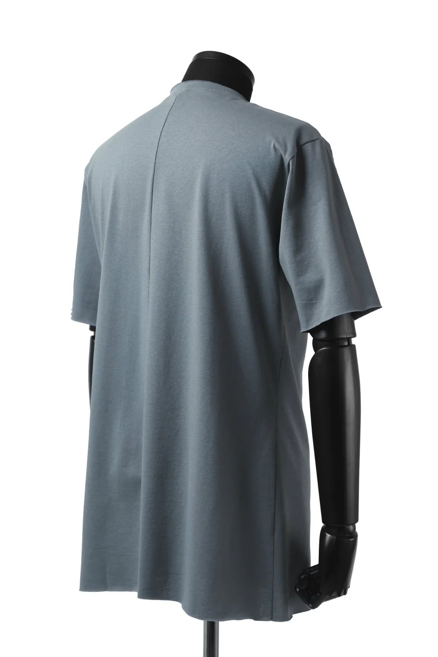 ierib exclusive raw edge Tee type-R / light jersey (BLUE GREY) - Image 11