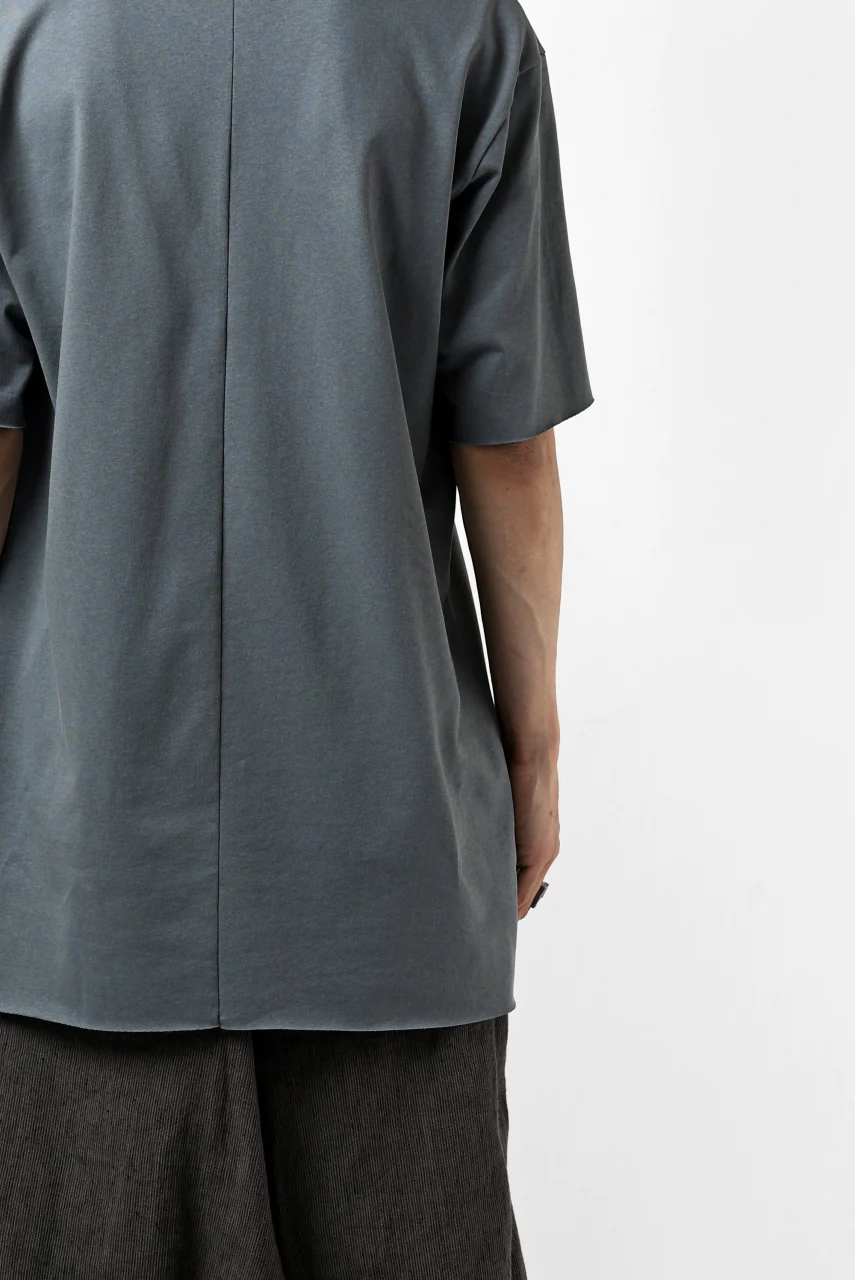 ierib exclusive raw edge Tee type-R / light jersey (BLUE GREY) - Image 33