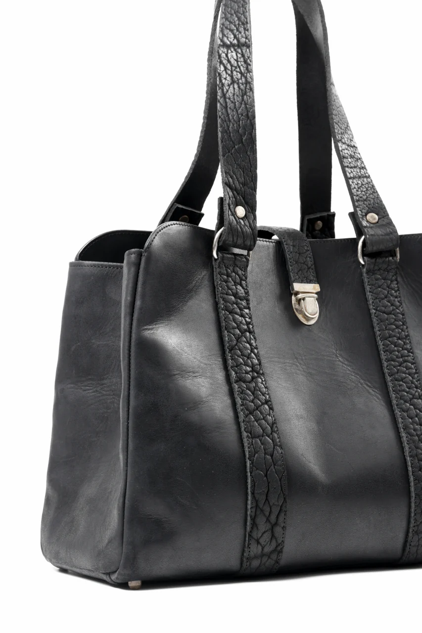 ierib exclusive Roth Bag / Horse Nubuck Leather (BLACK) - Image 13