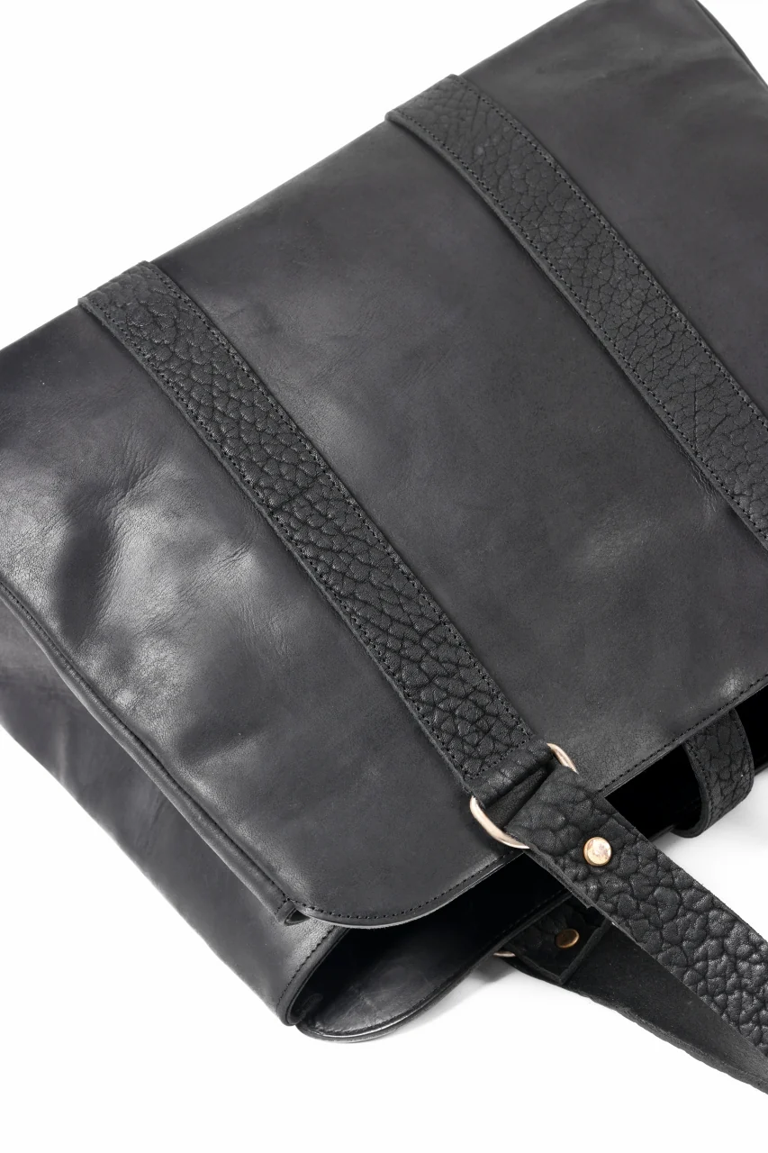 ierib exclusive Roth Bag / Horse Nubuck Leather (BLACK) - Image 20