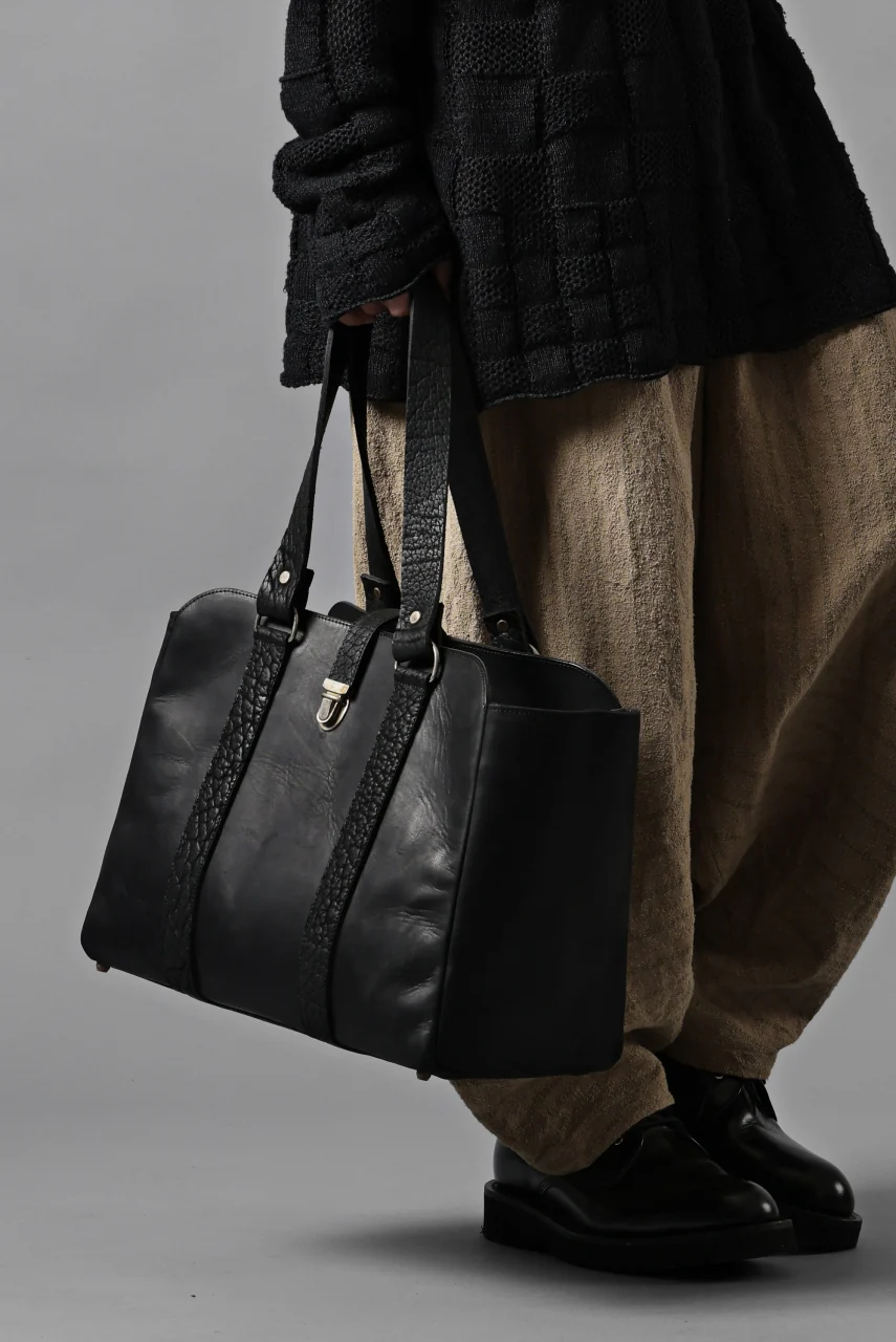 ierib exclusive Roth Bag / Horse Nubuck Leather (BLACK) - Image 29