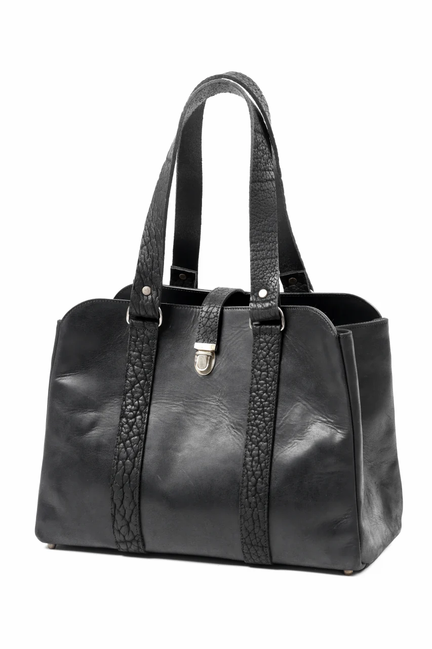 ierib exclusive Roth Bag / Horse Nubuck Leather (BLACK) - Image 3