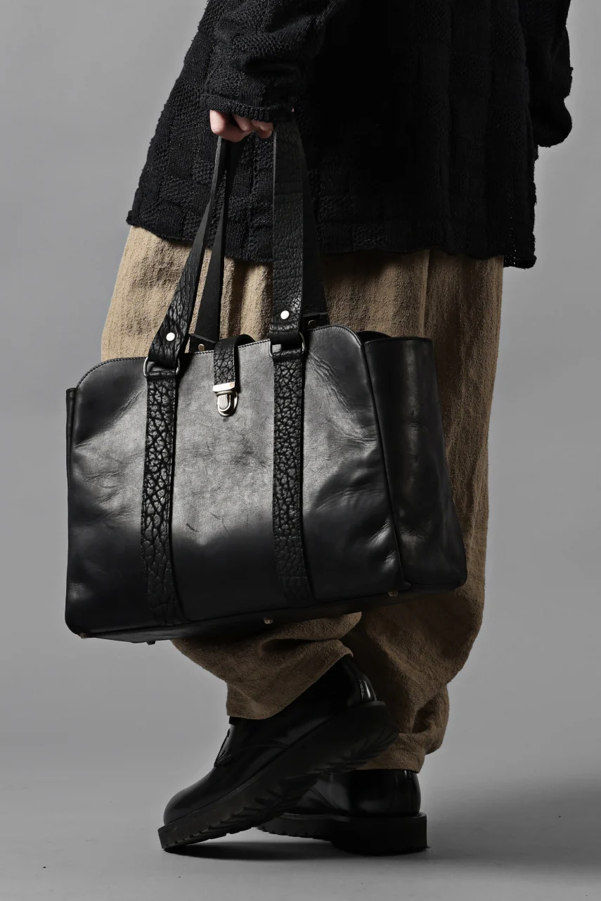 ierib exclusive Roth Bag / Horse Nubuck Leather (BLACK) - Image 30