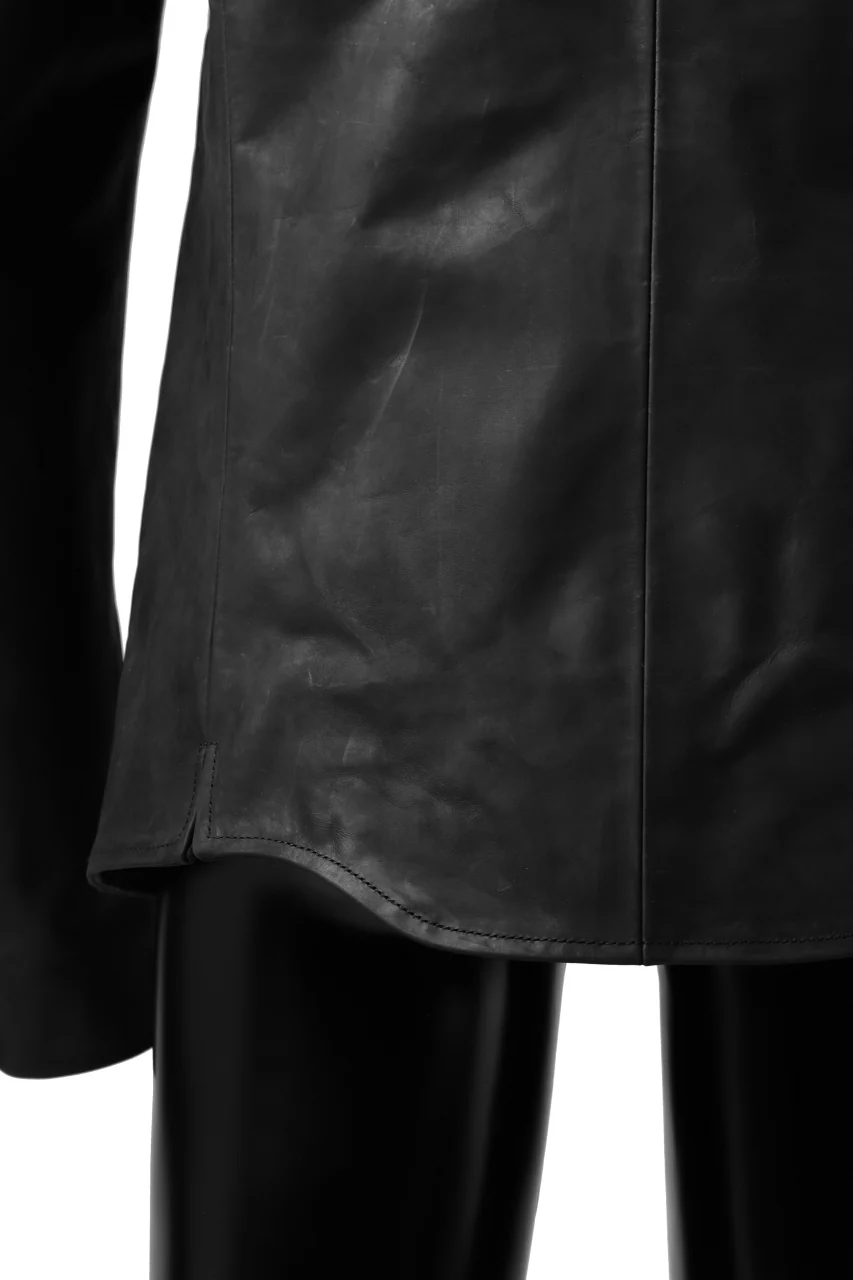 ierib exclusive single biker jacket / Nicolas Italy Vachetta (BLACK) - Image 42