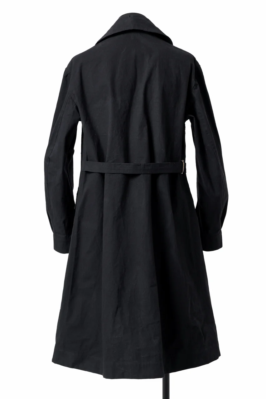 ierib exclusive storm coat 1940 / boiled waxy cotton (BLACK) - Image 6