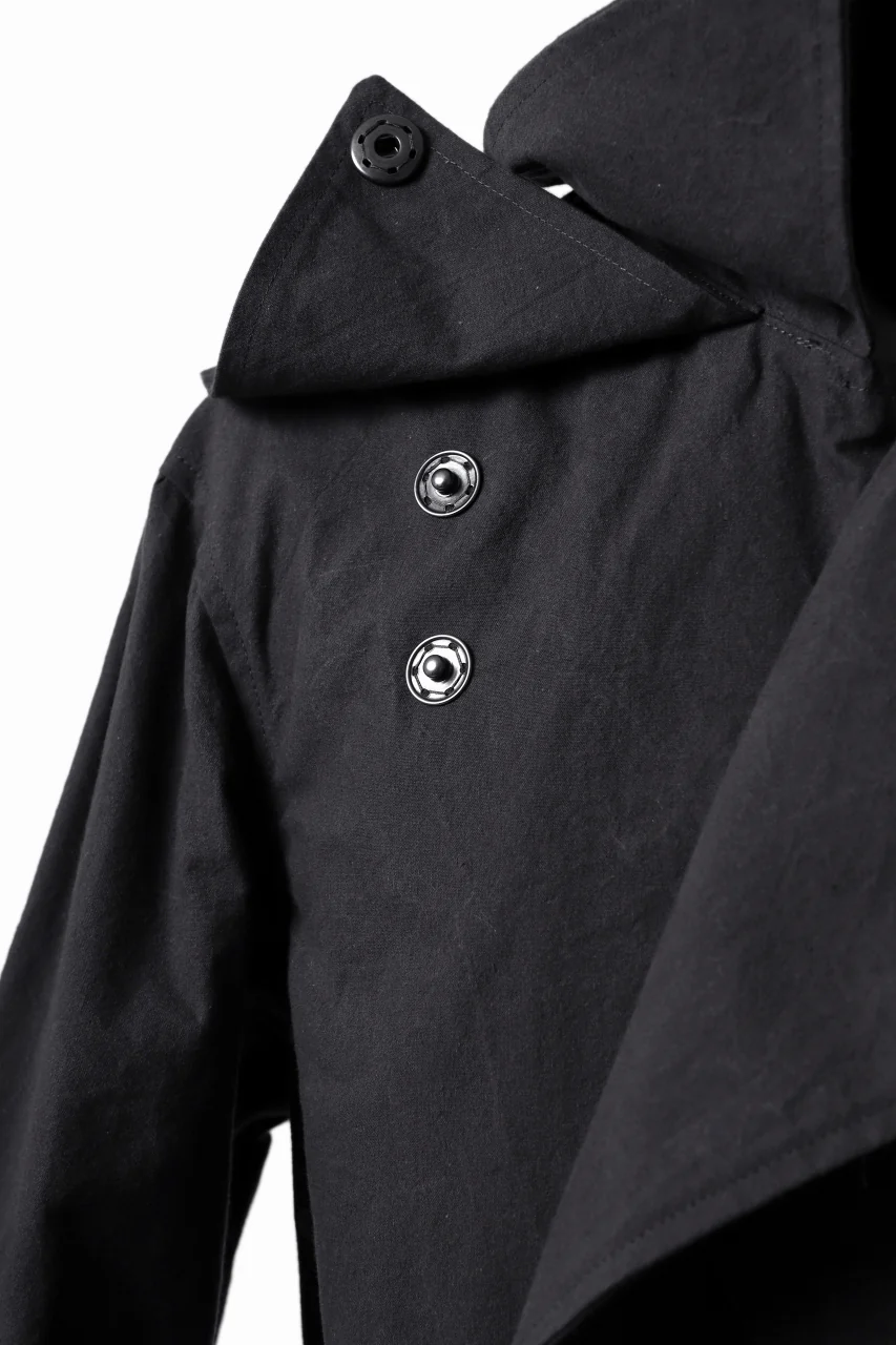 ierib exclusive storm coat 1940  / boiled waxy cotton (GREY) - Image 15