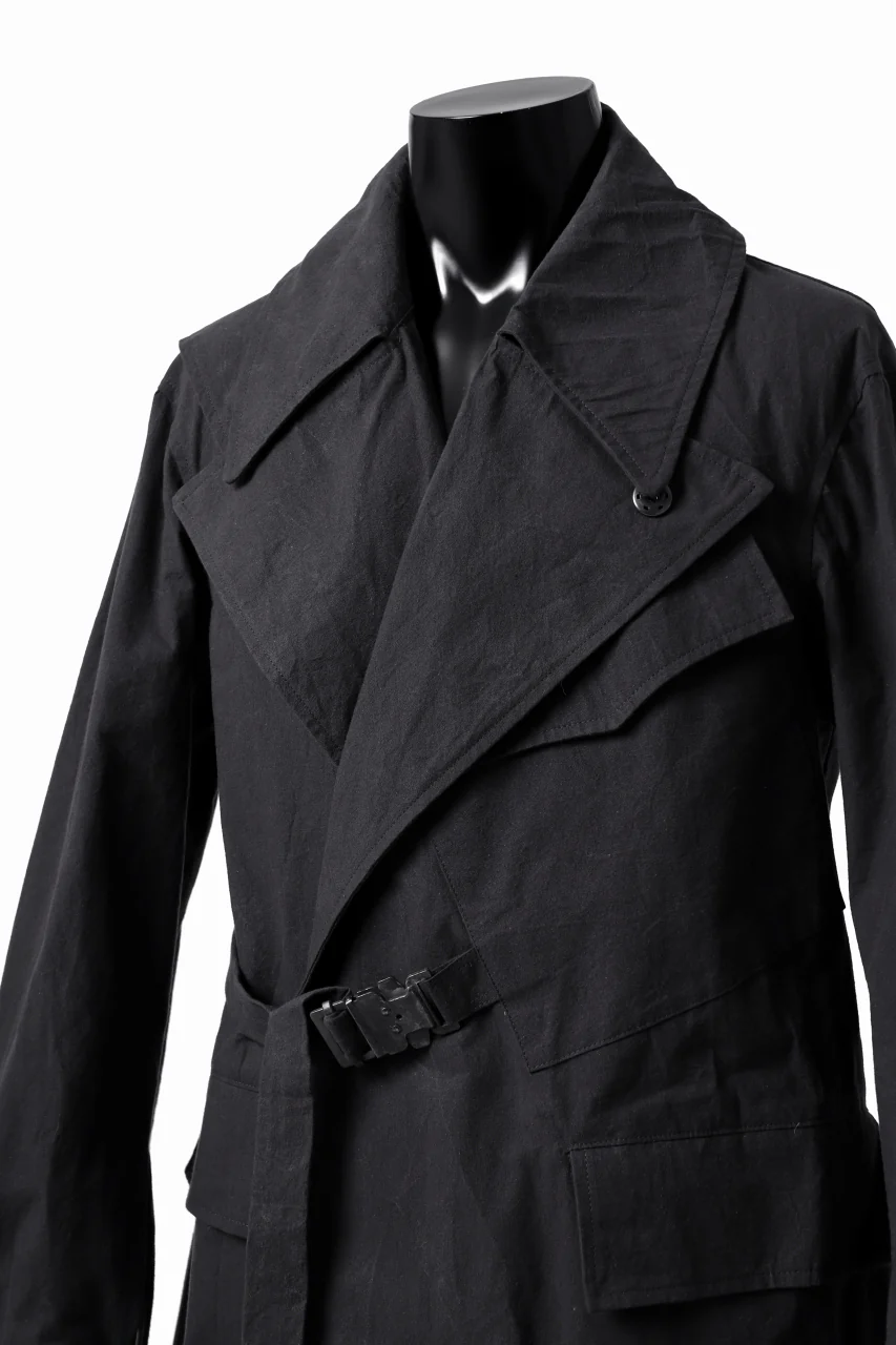ierib exclusive storm coat 1940  / boiled waxy cotton (GREY) - Image 18