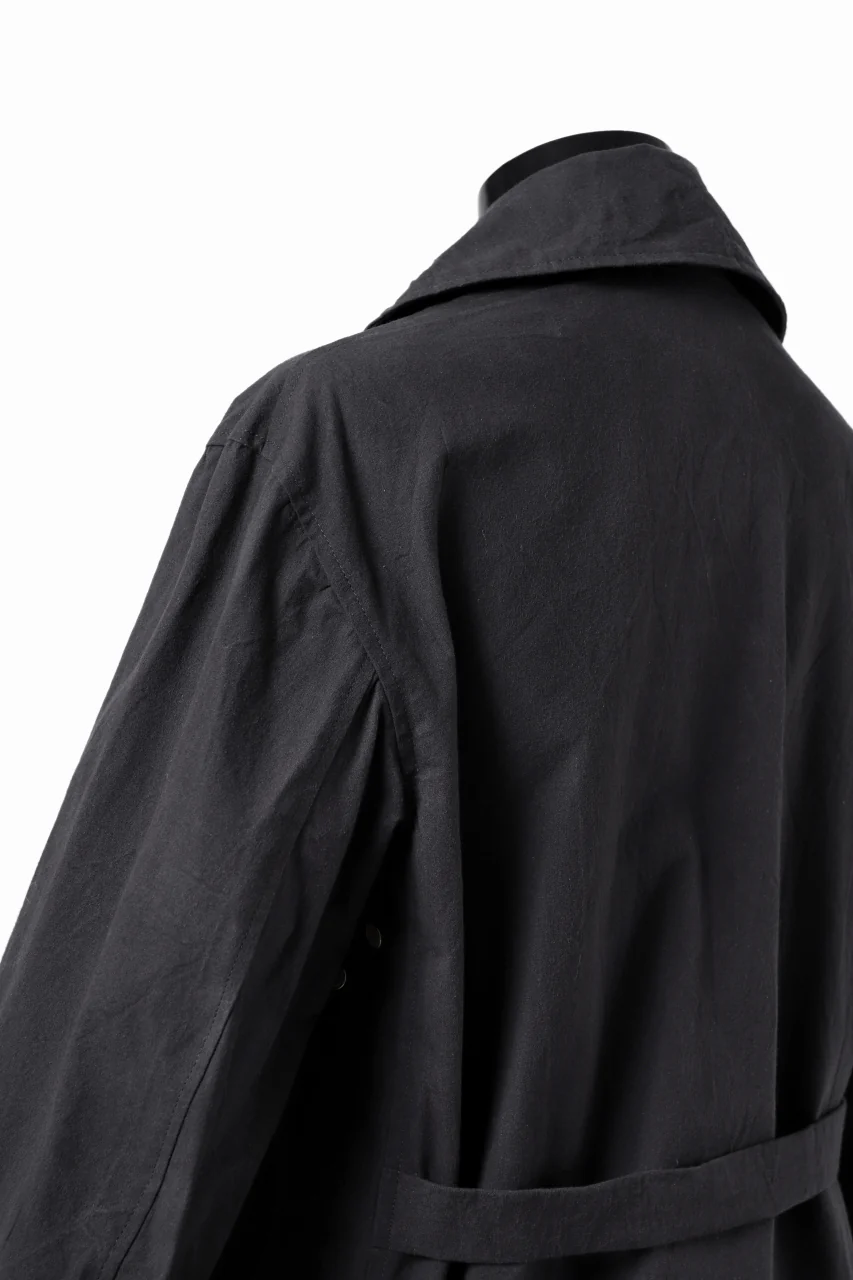 ierib exclusive storm coat 1940  / boiled waxy cotton (GREY) - Image 21