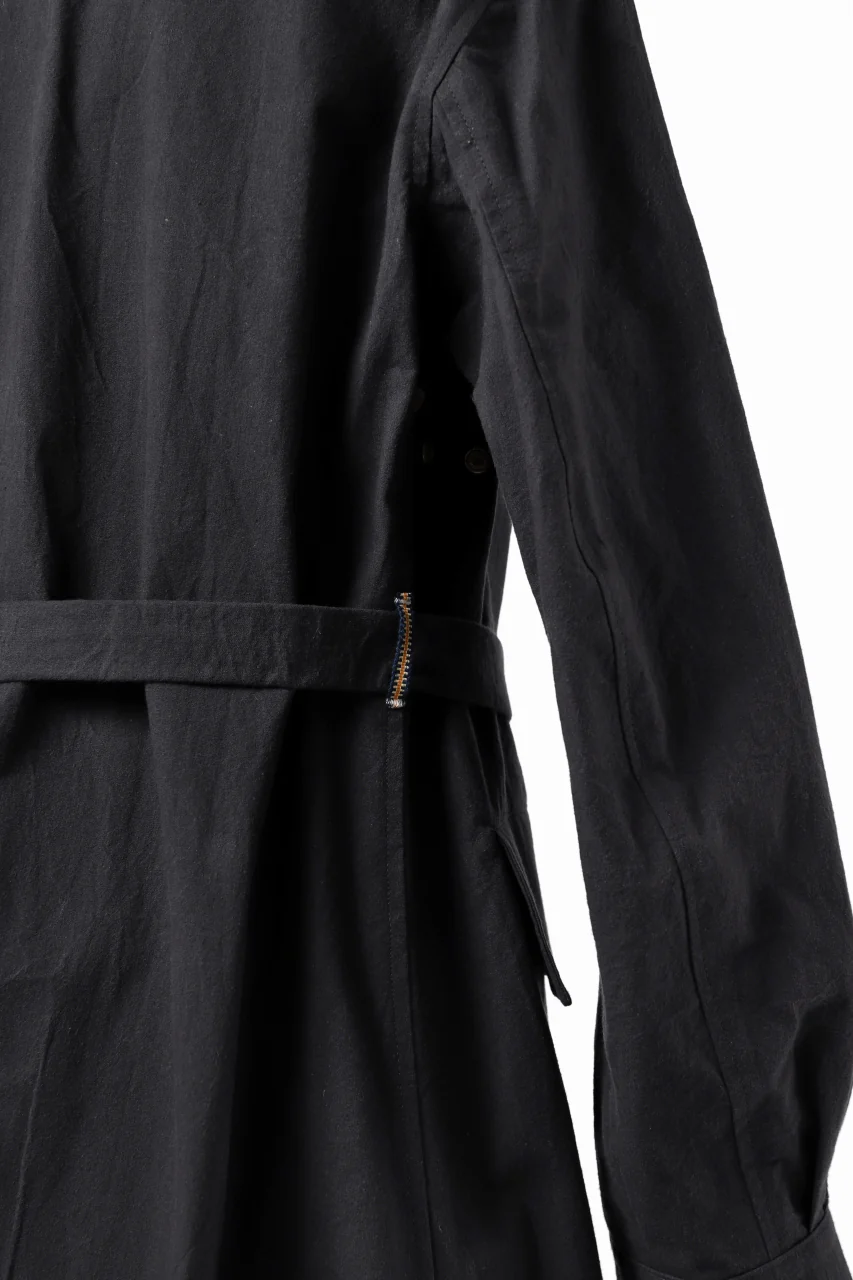 ierib exclusive storm coat 1940  / boiled waxy cotton (GREY) - Image 23