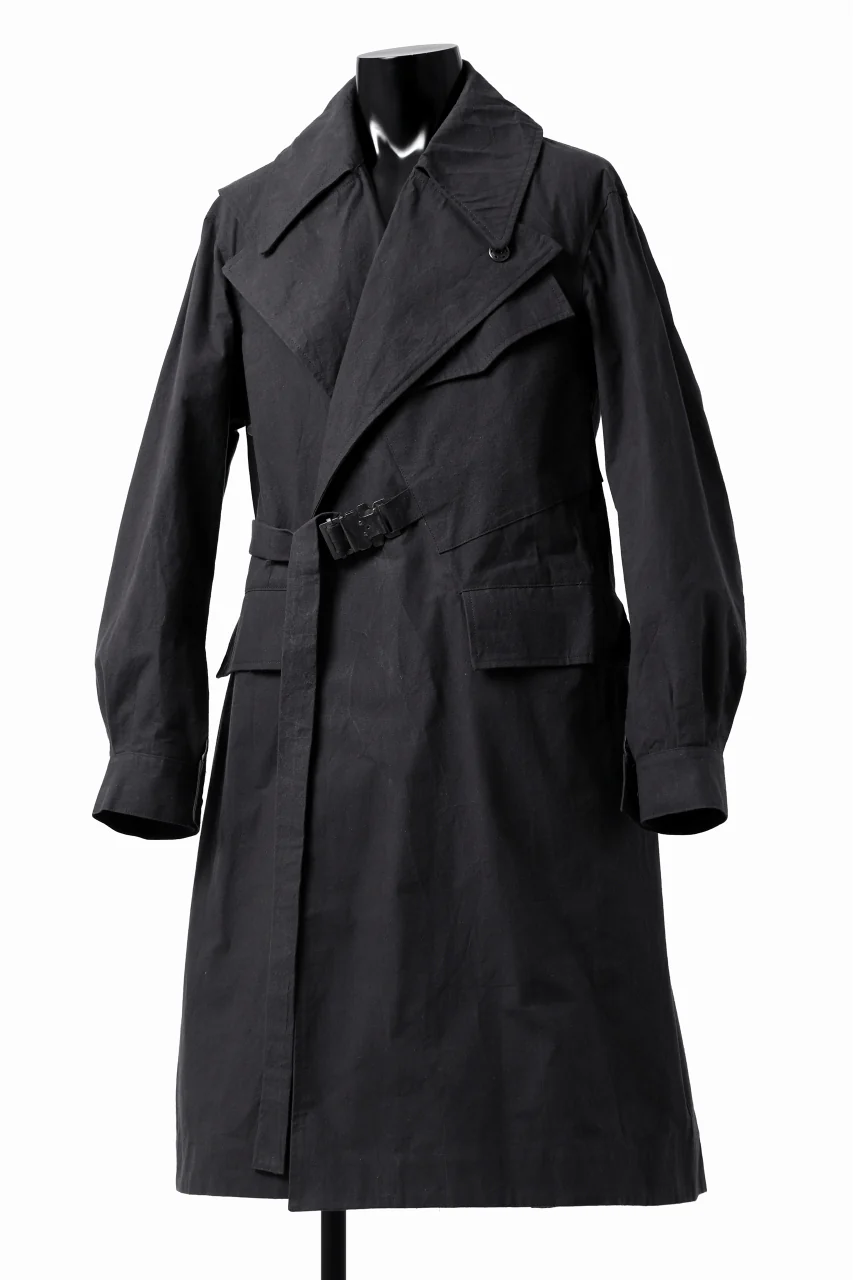 ierib exclusive storm coat 1940  / boiled waxy cotton (GREY) - Image 4