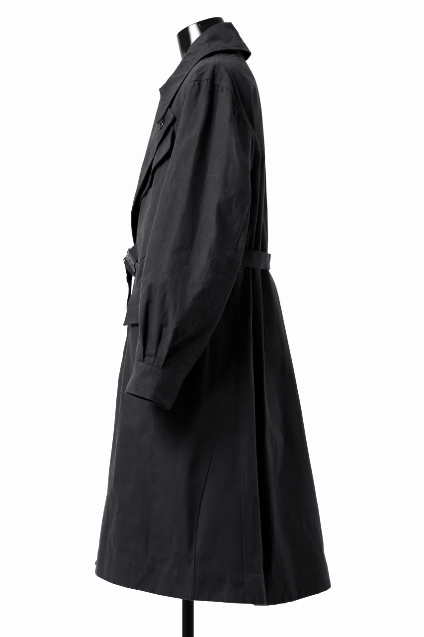ierib exclusive storm coat 1940  / boiled waxy cotton (GREY) - Image 5