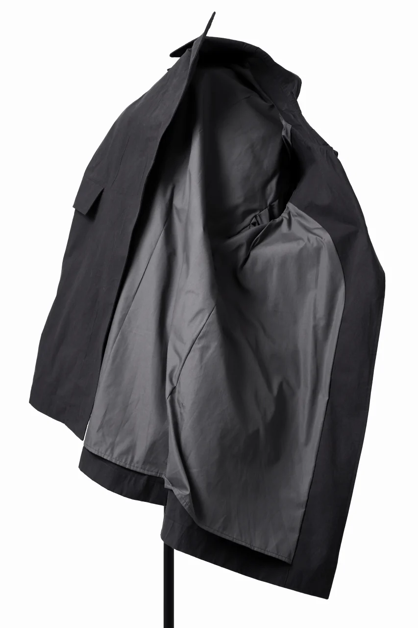 ierib exclusive storm coat 1940  / boiled waxy cotton (GREY) - Image 9