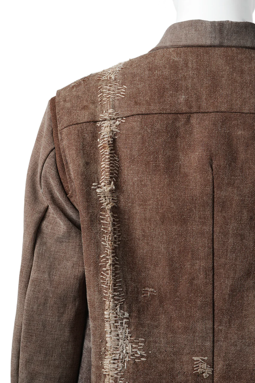 ierib exclusive Trucker Jacket /  Vintage SAKABUKURO (BROWN) - Image 10