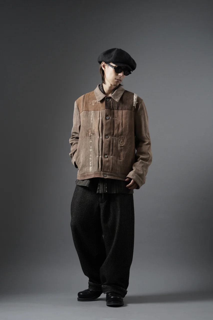 ierib exclusive Trucker Jacket /  Vintage SAKABUKURO (BROWN) - Image 18