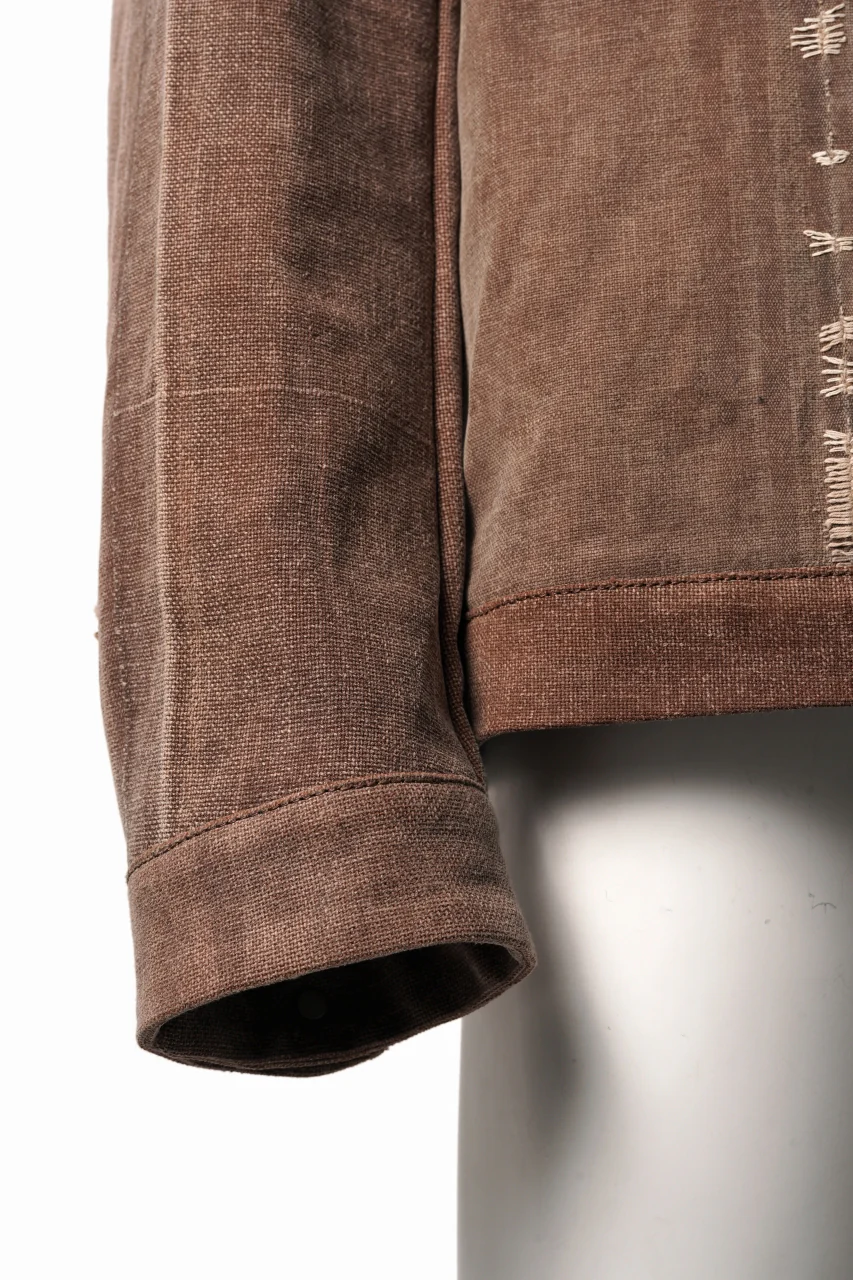 ierib exclusive Trucker Jacket /  Vintage SAKABUKURO (BROWN) - Image 5