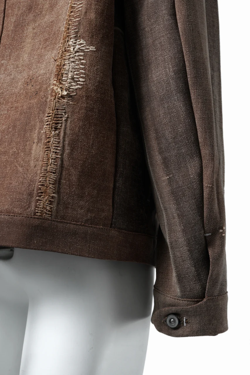 ierib exclusive Trucker Jacket /  Vintage SAKABUKURO (BROWN) - Image 9