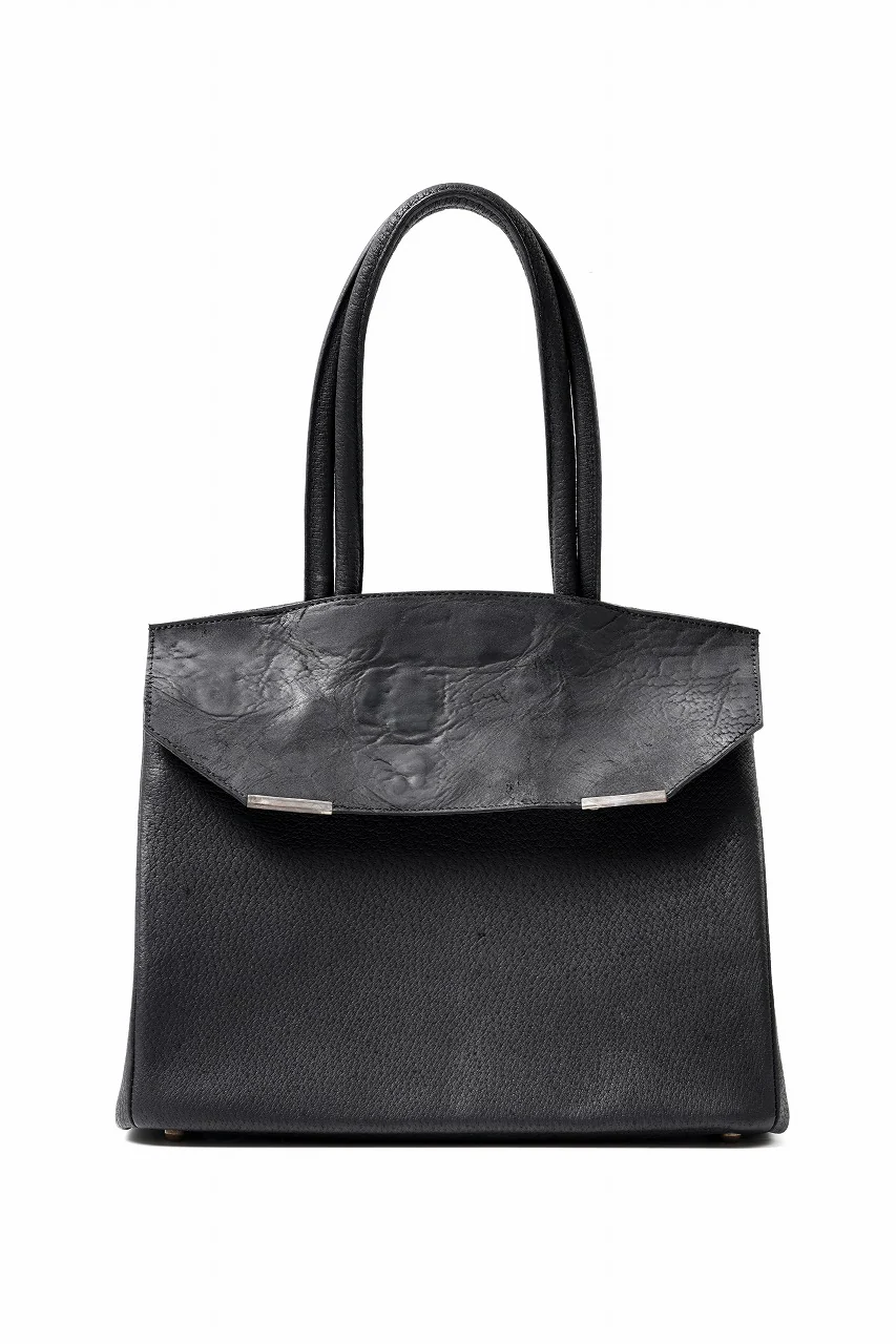 ierib exclusive TYPE-Ⅱ Bark Bag 30 / Wild Boar + Waxed Horse Butt Leather (BLACK)