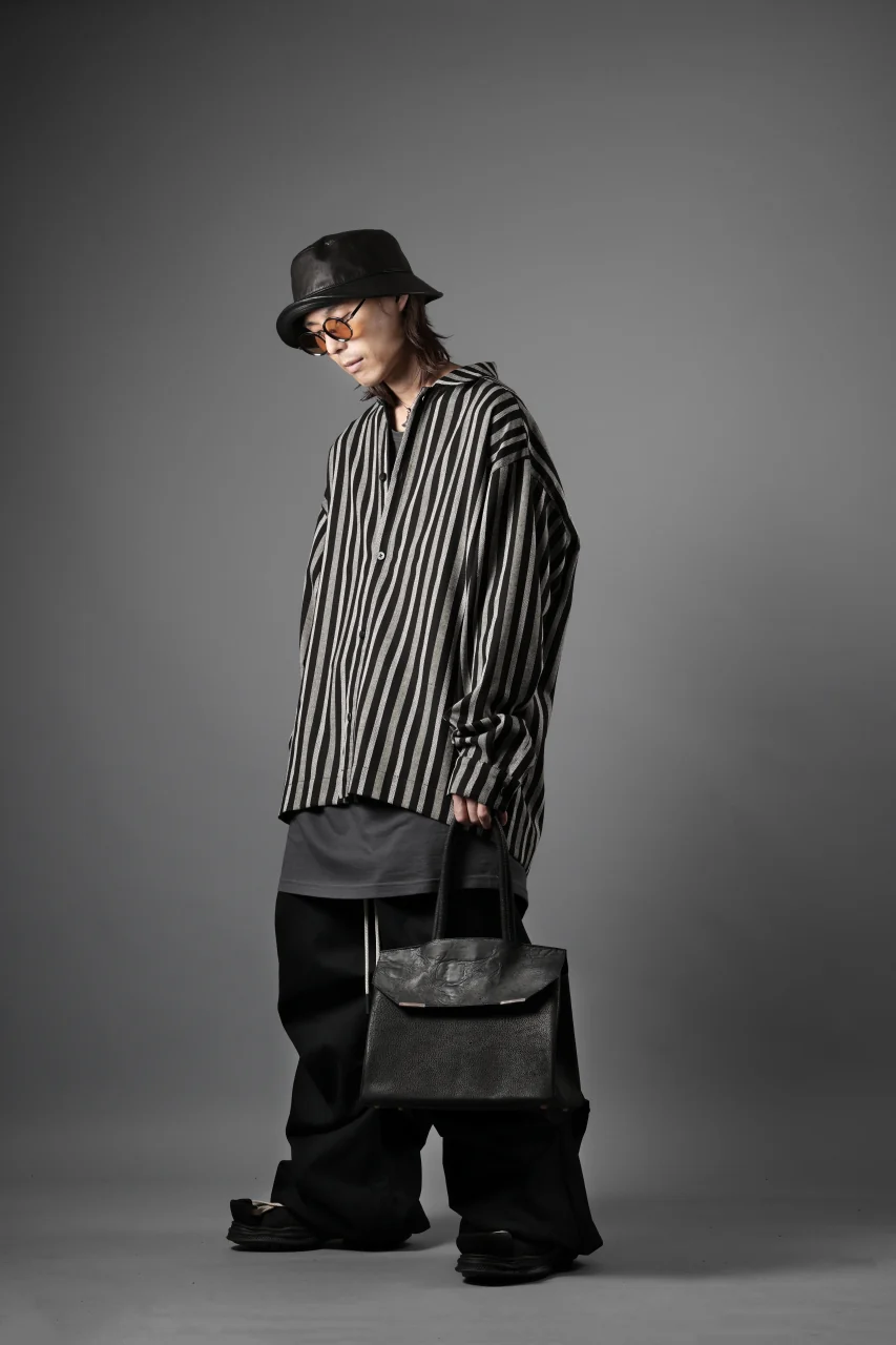 ierib exclusive TYPE-Ⅱ Bark Bag 30 / Wild Boar + Waxed Horse Butt Leather (BLACK) - Image 33