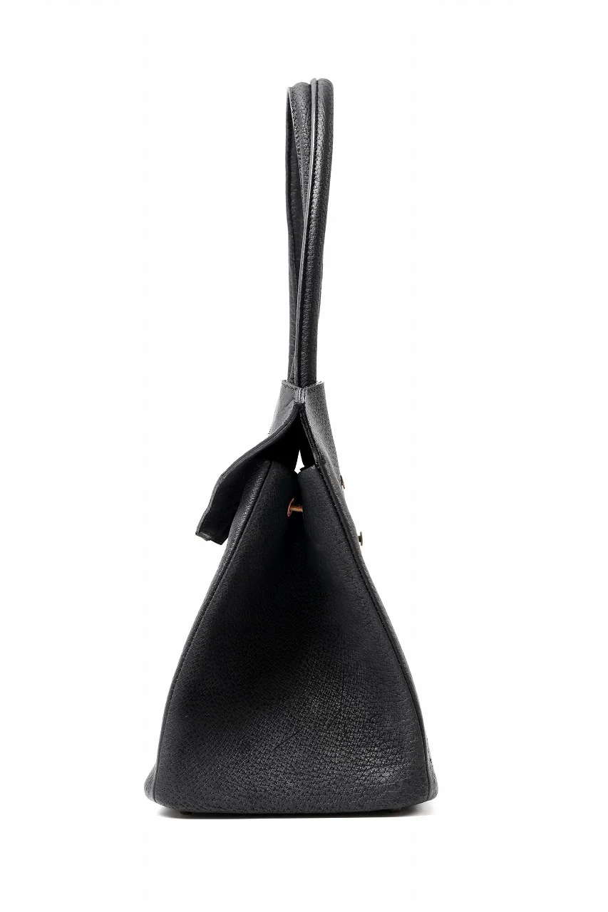 ierib exclusive TYPE-Ⅱ Bark Bag 30 / Wild Boar + Waxed Horse Butt Leather (BLACK) - Image 4