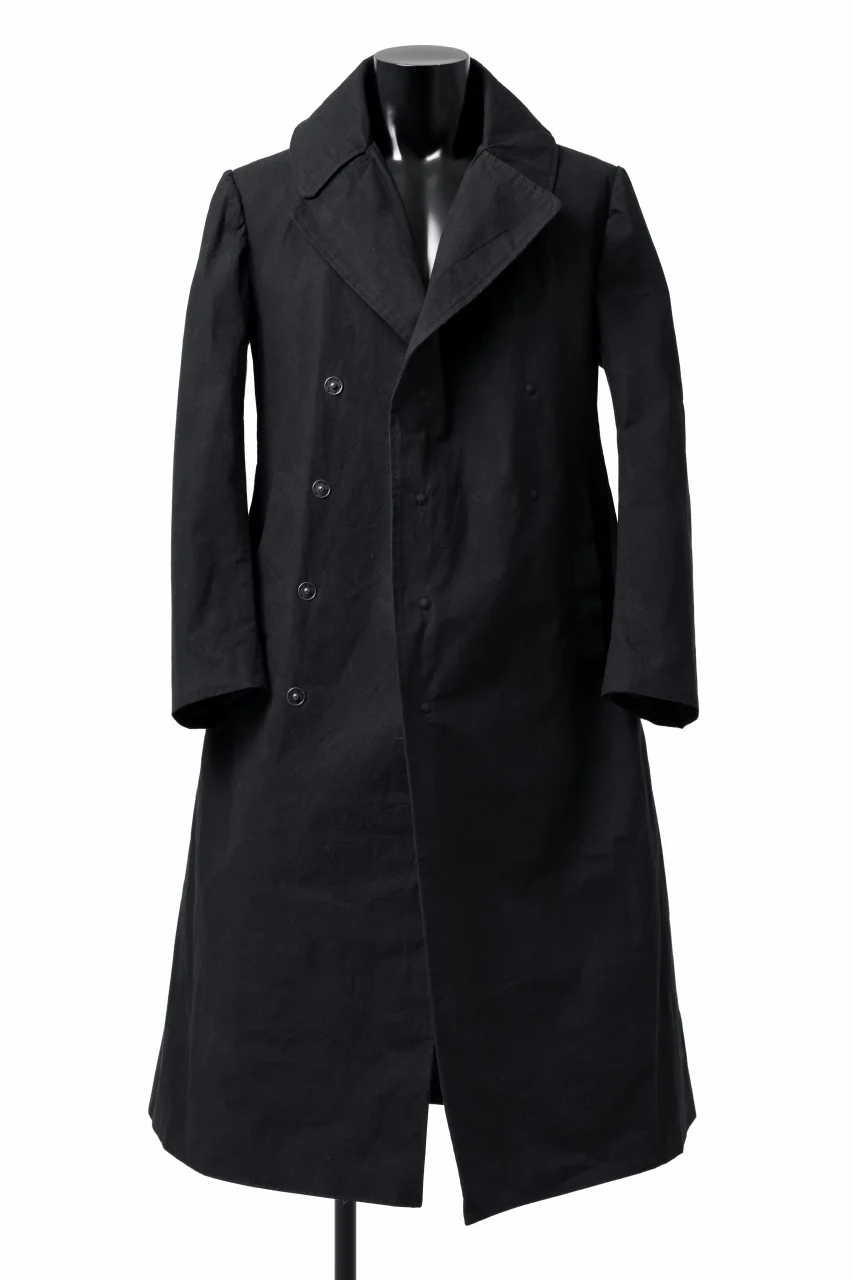 ierib exclusive military coat / boiled waxy cotton (BLACK) - Image 20